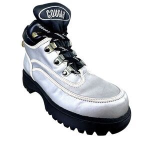 Cougar Cruiser Retro Metallic Silver Lug Boot‎ Size 7.5